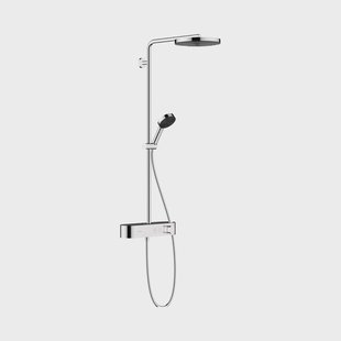 Regendouche set HansGrohe Pulsify S Showerpipe 260 1 Jet Met ShowerTablet Select 400 Chroom