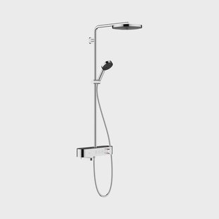 Regendouche set HansGrohe Pulsify S Showerpipe 260 1 Jet Met Badthermostaat ShowerTablet Select 400 Chroom