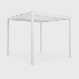 sweeek - Pergola met lamellendak, 3x3m, verstelbare lamellen V2