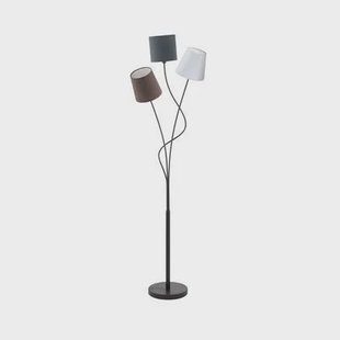 EGLO Maronda Vloerlamp - E14 - 152 cm - Zwart|Antraciet, Wit, Bruin