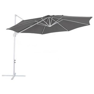 Beliani - SAVONA II - Zweefparasol - Grijs - Polyester