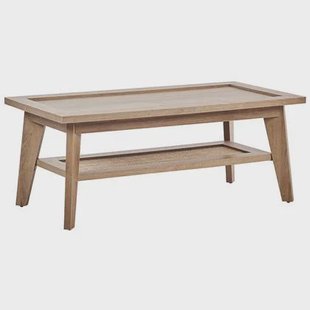 Beliani - SIMLA - Salontafel - Lichte houtkleur - Vezelplaat