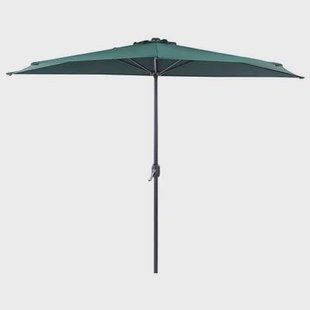 Beliani - GALATI - Halfronde parasol - Groen - 270 cm - Polyester