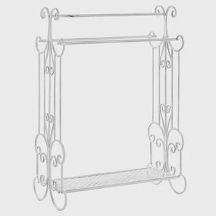 Beliani - GLADIS - Handdoekrek - Wit - IJzer