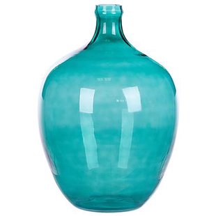 Beliani - ROTI - Decoratieve vaas - Turquoise - 39 cm - Glas