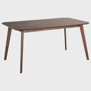 Beliani - EPHRATA - Eettafel - Donkere houtkleur - 90 x 150 cm - MDF