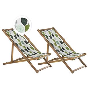 Beliani - ANZIO - Strandstoel - Groen - Polyester