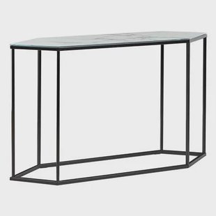 Beliani - PERRIN - Consoletafel - Wit - Veiligheidsglas