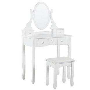 Beliani - GALAXIE - Kaptafel - Wit - MDF