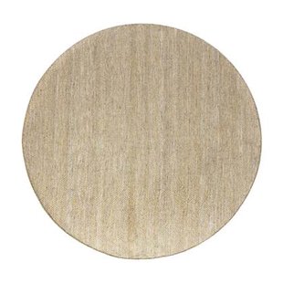 Interieur05 Vloerkleed Gerecycled Materiaal Rond Ciro Geel|Naturel...
