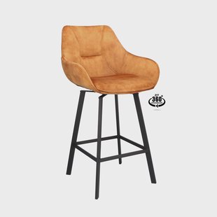 Set van 2 barkrukken Bo velvet draaibaar | Cozyhouse Set van 2 barkrukken Bo velvet draaibaar | Cozyhouse