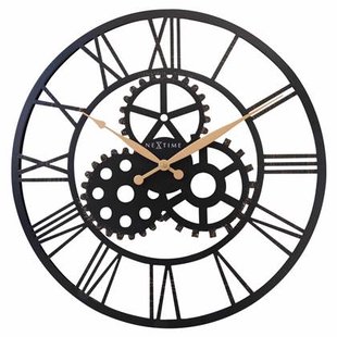 NeXtime - NeXtime - Grote industrial wandklok - 50cm - Stil - Metaal