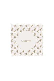 Zusss Servetten Schitter 12,5x12,5Cm Off White