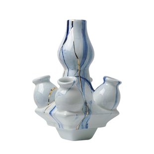 Stapelgekte Marblue top