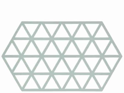 Zone Denmark - onderzetter Triangle- large - lichtblauw - 24 x 14 cm