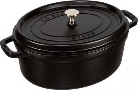 Staub - stoofpan gietijzer - zwart - 31 cm