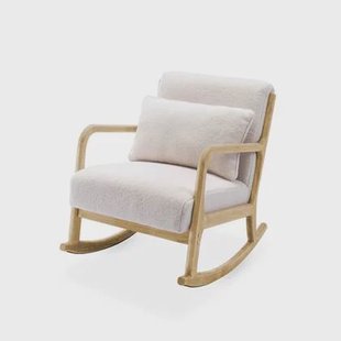 sweeek - Schommelstoel bouclé, 65.5x 87x 81.5cm sweeek - Schommelstoel bouclé, 65.5x 87x 81.5cm