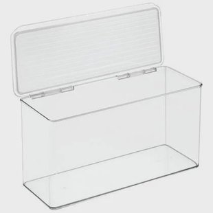 iDesign - Opbergbox met Deksel, 34.3 x 14.6 x 17.8 cm, Stapelbaar, Kun iDesign - Opbergbox met Deksel, 34.3 x 14.6 x 17.8 cm, Stapelbaar, Kun