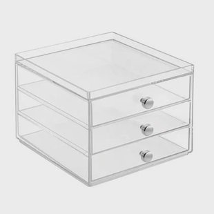 iDesign - Ladekast, Make-up Organizer, 3 Lades, 16.4 x 17.7 x 12.5 cm, iDesign - Ladekast, Make-up Organizer, 3 Lades, 16.4 x 17.7 x 12.5 cm,