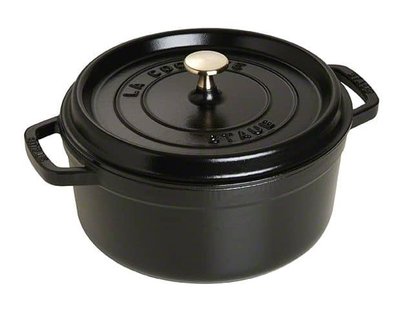 Staub - stoofpan gietijzer - zwart - 28 cm