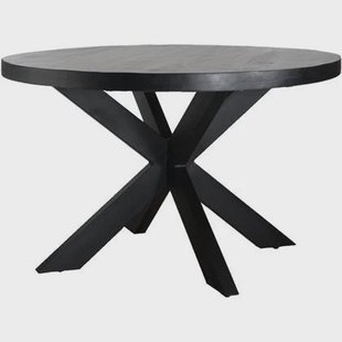 Eettafel Bob Zwart Mangohout ø130 cm Eettafel Bob Zwart Mangohout ø130 cm