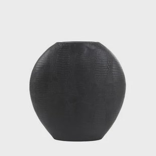 Light&living Vaas deco 50x15x50 cm SKELD zwart