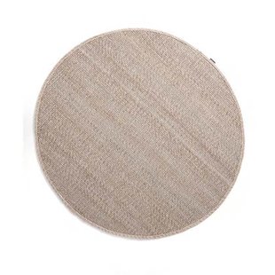 Nordic Weavers Rond wollen vloerkleed Lett - beige|crème - 120 cm