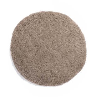 Tapeso Rond hoogpolig vloerkleed - Cozy Shaggy - beige - 120 cm