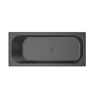 Xenz Aruba Ligbad - 170x75x48 - afvoer Midden - acryl - ebony 6801-29