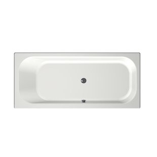 Xenz Aruba Ligbad - 180x80x48 - afvoer Midden - acryl - wit mat 6891-03