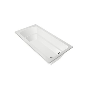 Xenz Bodysize Ligbad - 180x90x48 - afvoer uiteinde - acryl - wit 6974-01