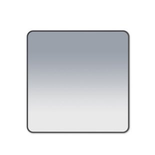 Saniclass Retro Line Square Spiegel - 80x80cm - vierkant - afgerond - frame - mat zwart RS80-MB