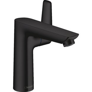 Hansgrohe Talis e wastafelkraan 150 met trekwaste mat zwart 71754670