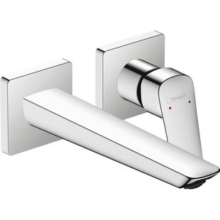 Hansgrohe Logis afbouwdeel wastafelkraan 195mm chroom 71256000