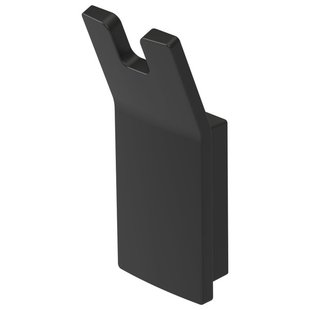 Haceka Aline Handdoekhaak - dubbel - zwart 1208643