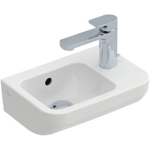 Villeroy & Boch Architectura fontein - 36x26cm - 1 kraangat rechts - met overloop - ceramic wit 43733601