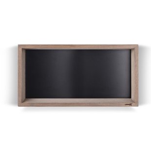 Looox Wood collection wand BoX 60x30cm met achterplaat zwart mat eiken zwart mat wbox60mz