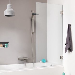 Sealskin I AM badwand 1 delig 750 breed 1600 hoog Chroom zilver hoogglans helder~ glas met antikalk CSK010755335100