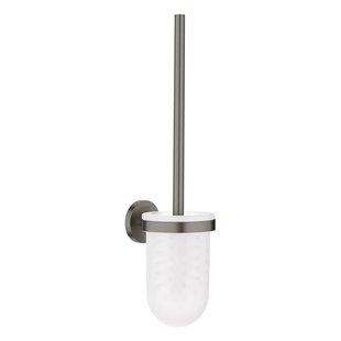 GROHE Essentials Toiletborstelhouder - wandmontage - rond - open - brushed hard graphite 40374al1