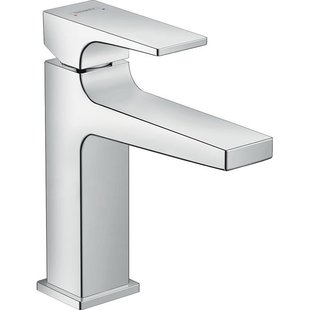 Hansgrohe Metropol 110 wastafelkraan - 18.4cm hoog - push open waste - voorsprong 13.5cm - chroom 32507000