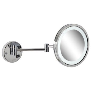 Geesa Mirror Scheerspiegel LED-verlichting 2-armig 3x vergrotend ø 215 mm Chroom 911093 Geesa Mirror Scheerspiegel LED-verlichting 2-armig 3x vergrotend ø 215 mm Chroom 911093