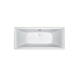 Plieger Corfu duobad 180x80cm acryl 48cm extra diep met poten wit 11002010536101