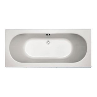 Plieger Liberty bad acryl rechthoekig met poten 180x80x49cm wit 11002010507101