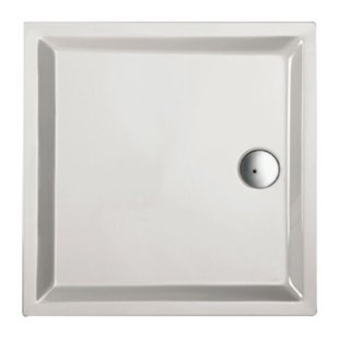 Plieger Liberty douchebak vierkant 90x90x4cm wit 11002030742101