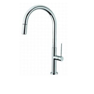 Plieger Rontessa keukenkraan met uittrekbare handdouche chroom SLIM D26