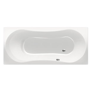 Xenz Dominica Douchebad - 170x75x47 - afvoer uiteinde - acryl - wit 6817-01