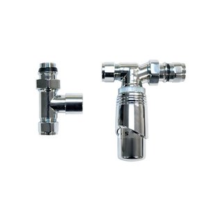 Best Design Class universele radiator aansluitset recht chroom 3825010