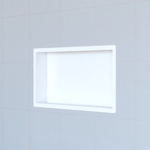 Saniclass Hide luxe Inbouwnis - 30x60x7cm - met flens - wit mat sw641728