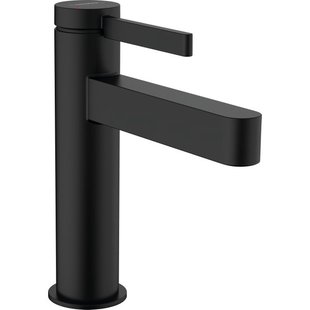 Hansgrohe Finoris wastafelkraan 110 pop-up plug mat zwart 76023670 Hansgrohe Finoris wastafelkraan 110 pop-up plug mat zwart 76023670