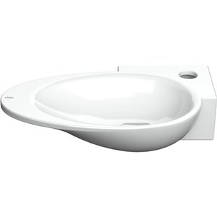 Clou First fonteinkom 38.8x24.6cm kraangat rechts Keramiek Wit CL/03.03100